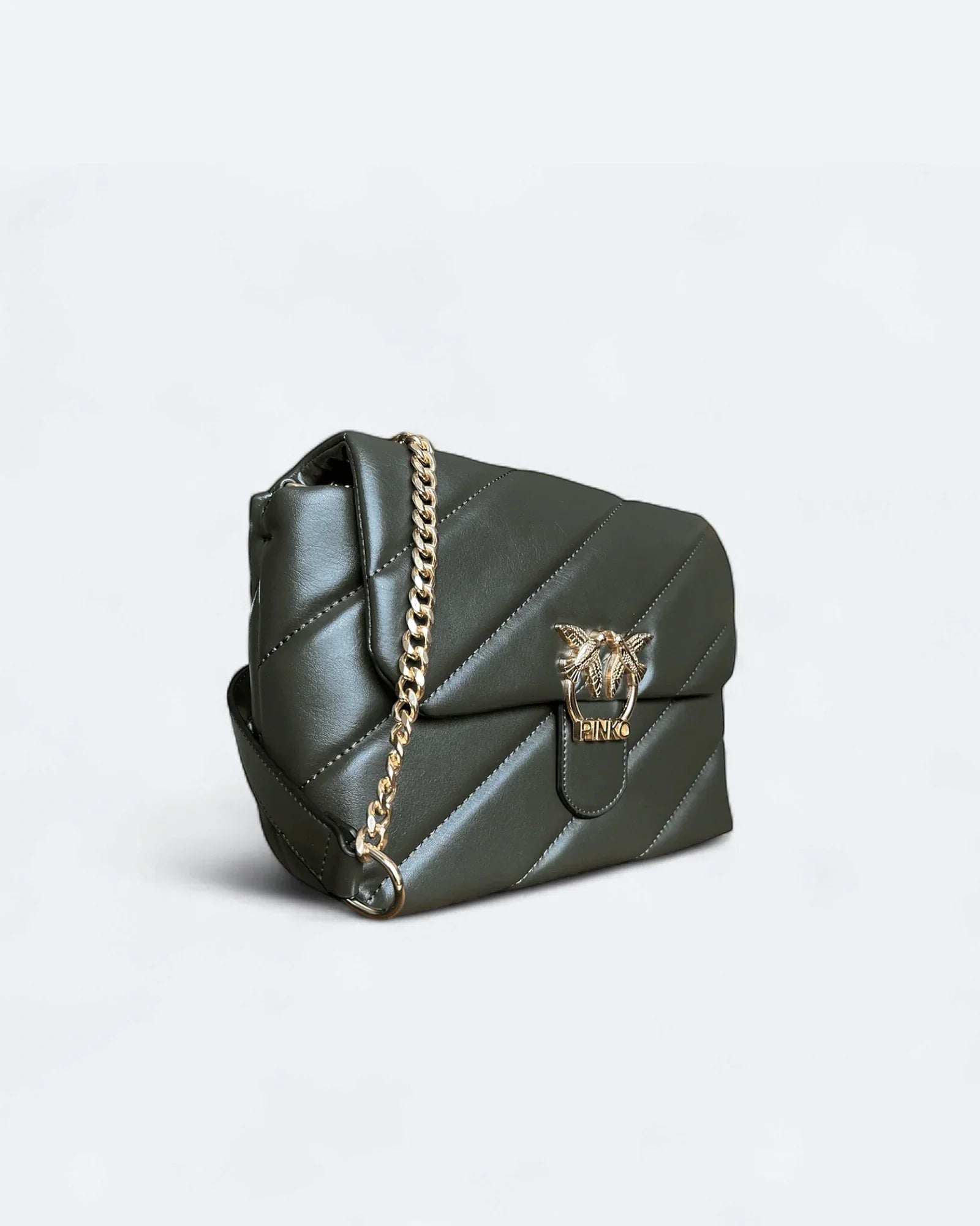 Pinko – Měkká taška olivově zelená