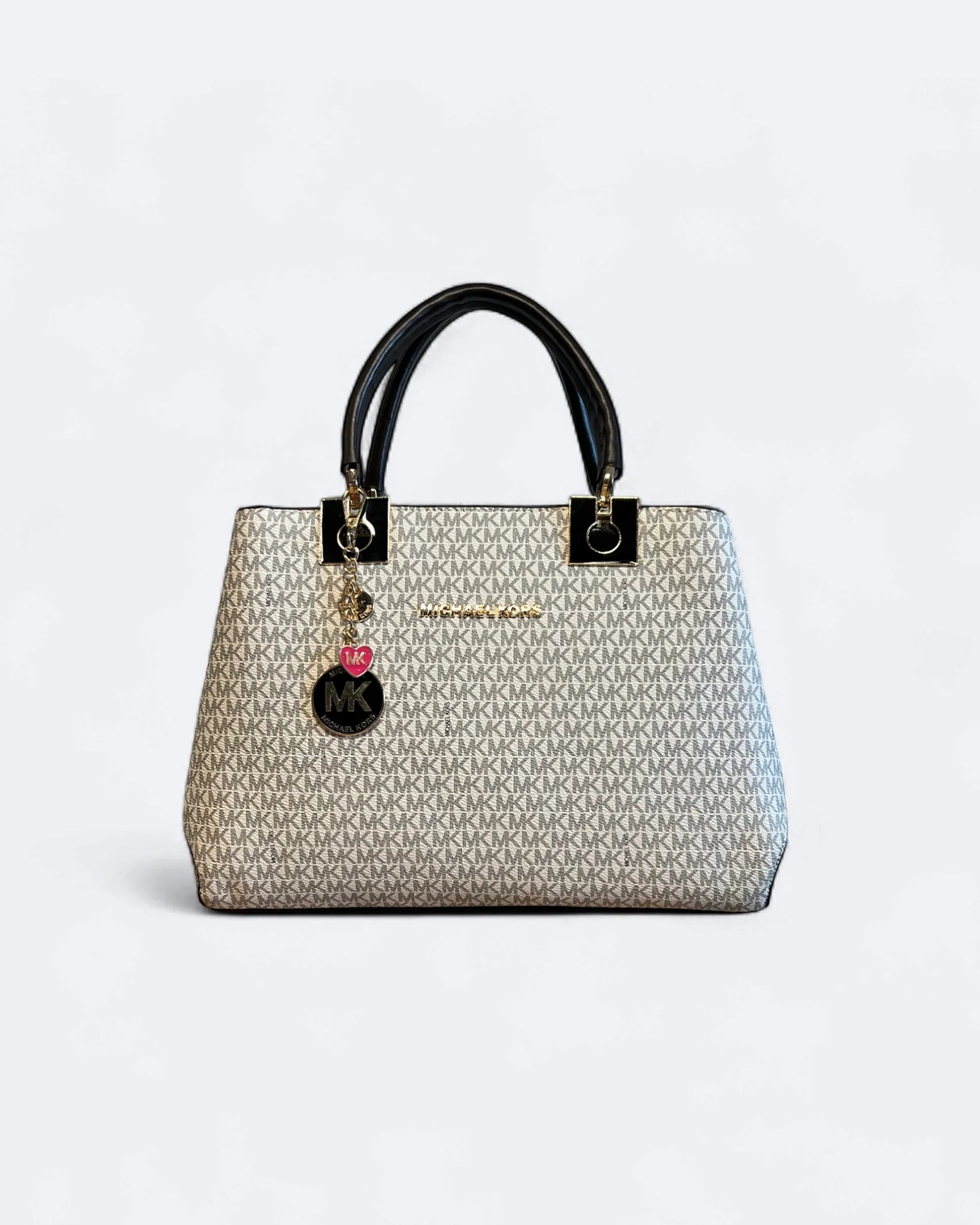 Michael Kors - Velká kabelka se vzorem MK - Béžová