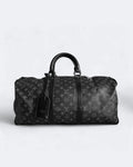 Louis Vuitton – Cestovní taška Duffle se vzorem LV – černá