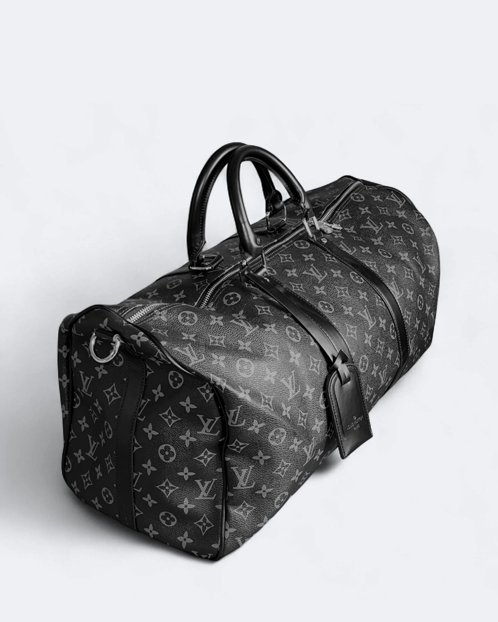 Louis Vuitton – Cestovní taška Duffle se vzorem LV – černá