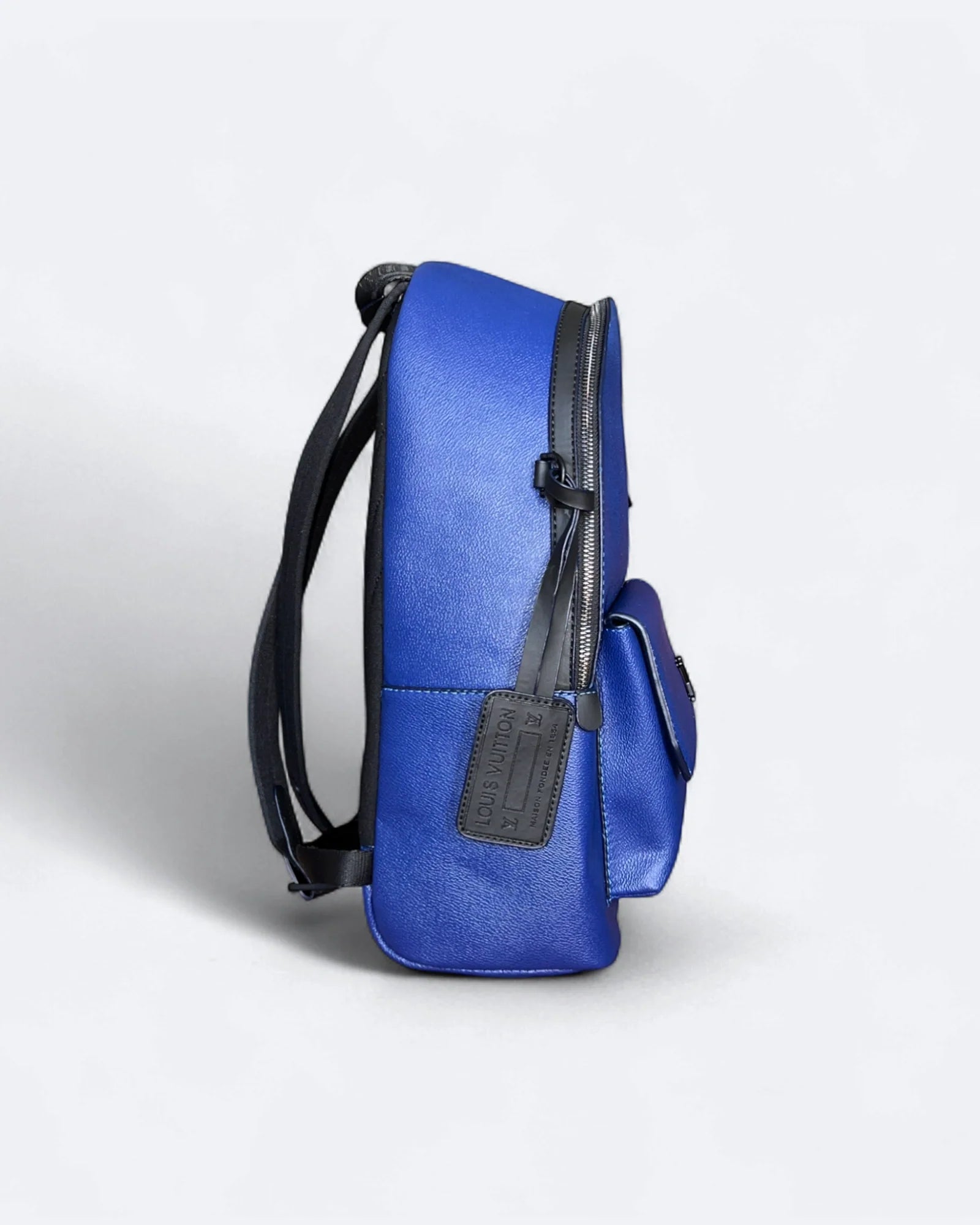 Louis Vuitton – Kožený batoh Takeoff – modrý