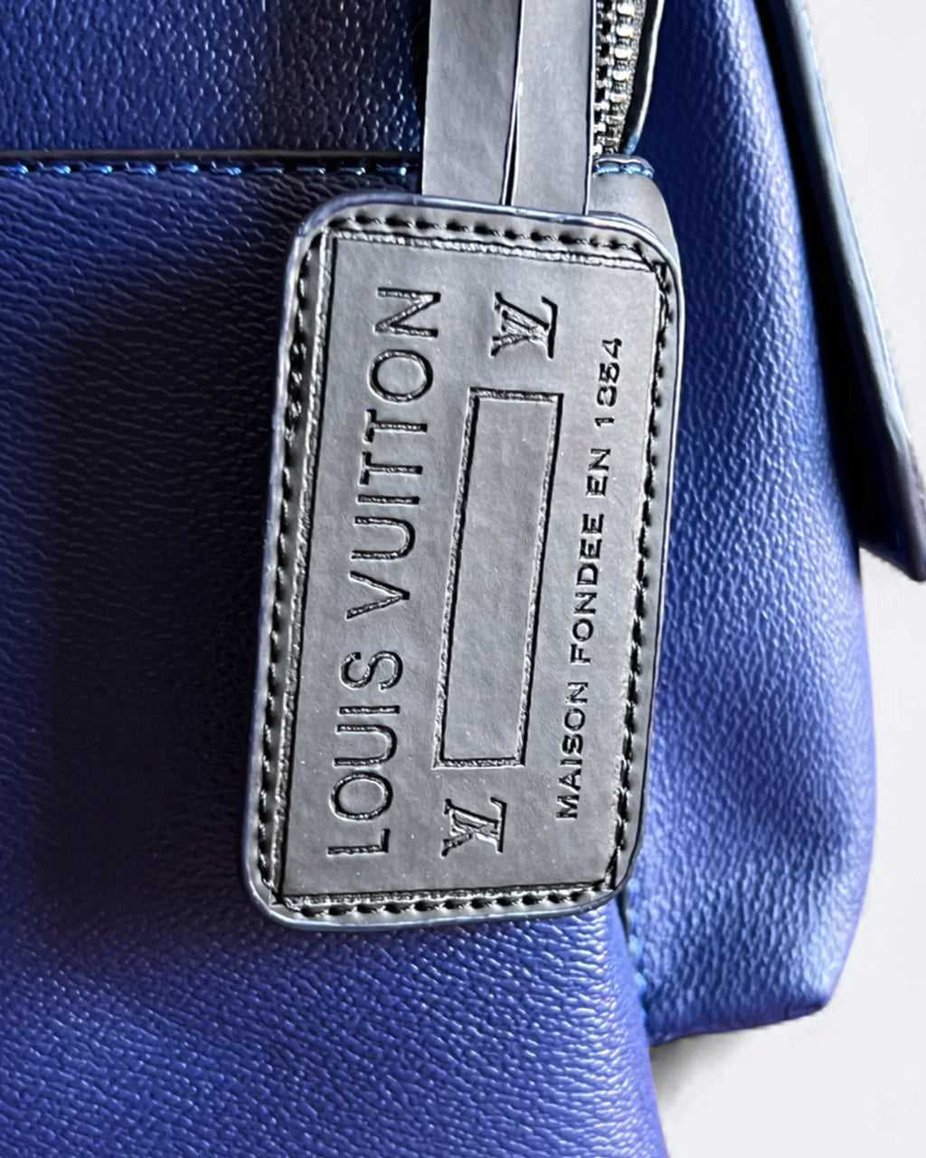 Louis Vuitton – Kožený batoh Takeoff – modrý