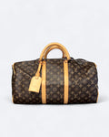 LVTN – Cestovní taška LV Pattern Duffle Bag – Hnědá/Karamelová