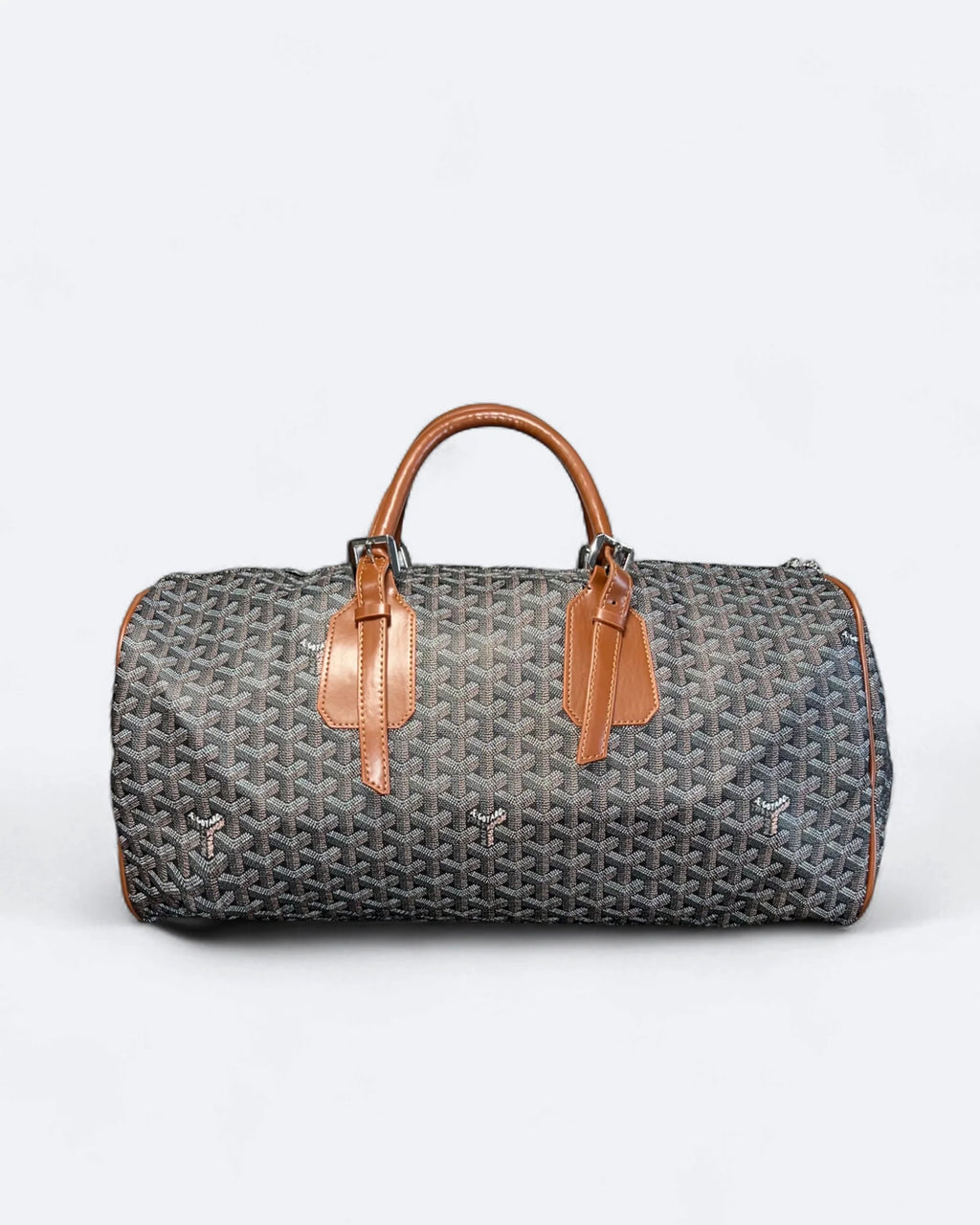 Goyard - Vzorovaná cestovní taška - Hnědá/Kůže