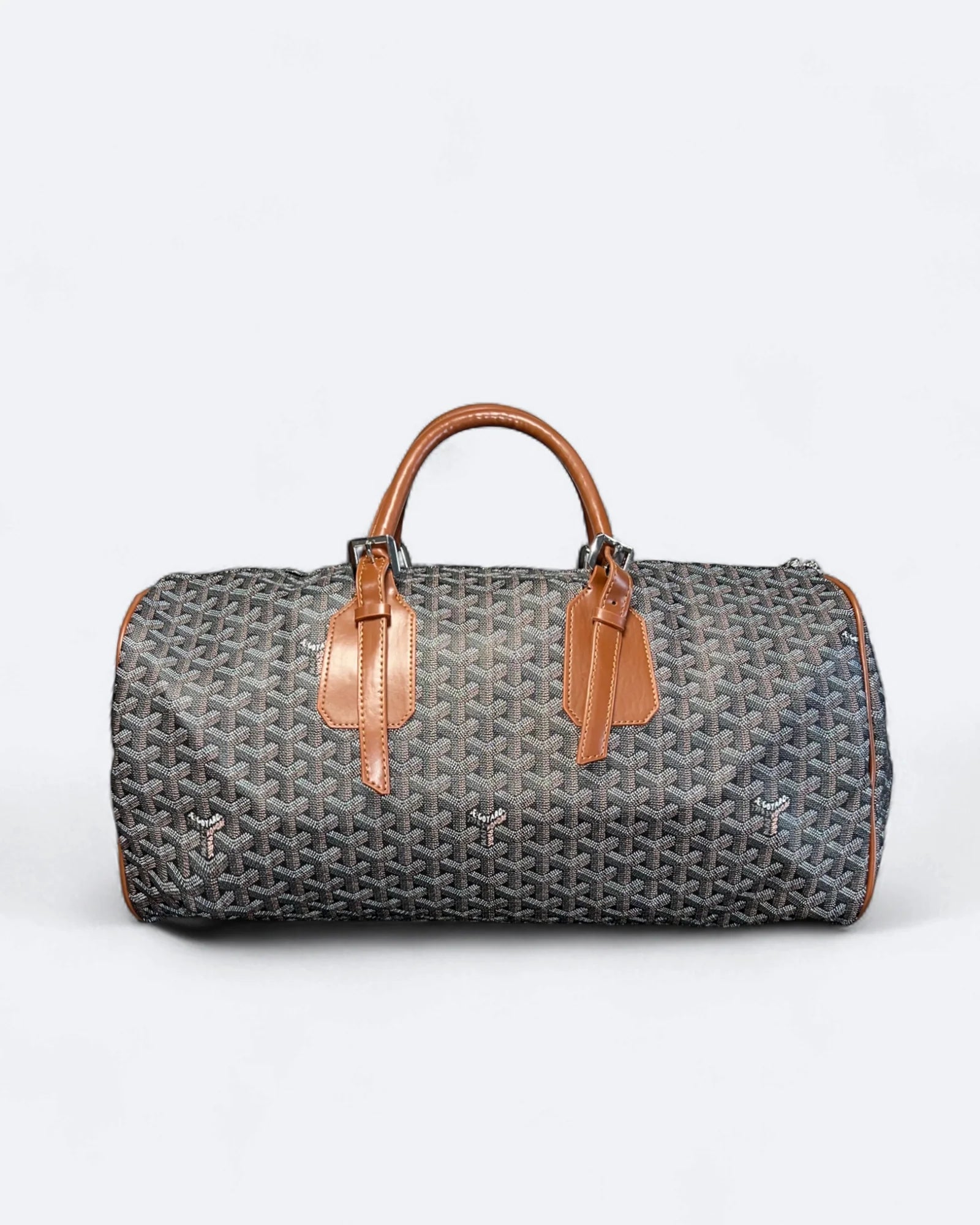 Goyard - Vzorovaná cestovní taška - Hnědá/Kůže