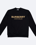Burberry – klasická béžová mikina s logem – černá
