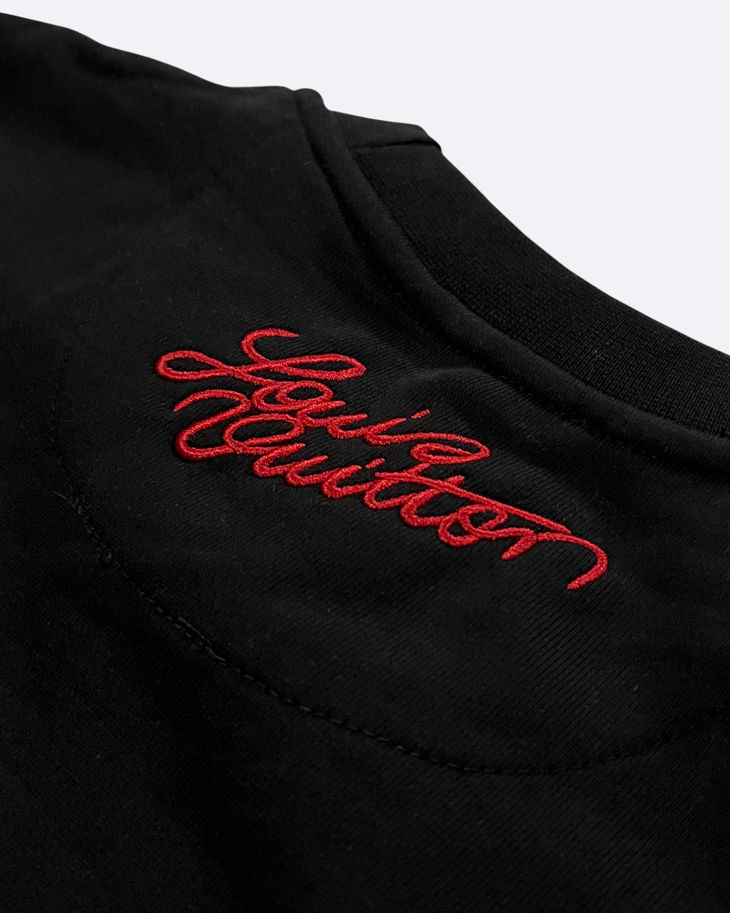 LVTN - Ribbon Embroidery Sweatshirt - Black