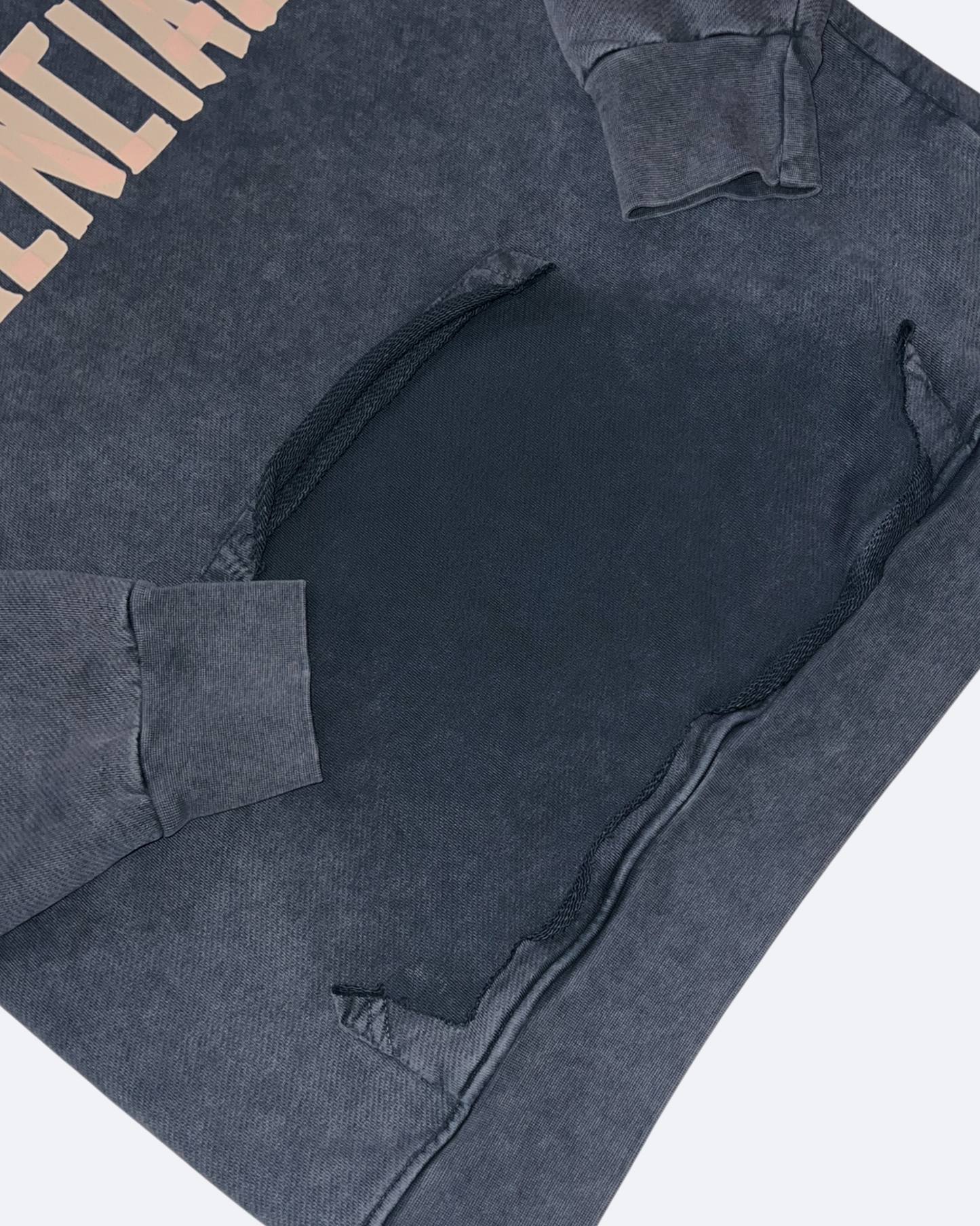 Balenciaga - Mikina s kapucí Yellow Tape - Tmavě šedá