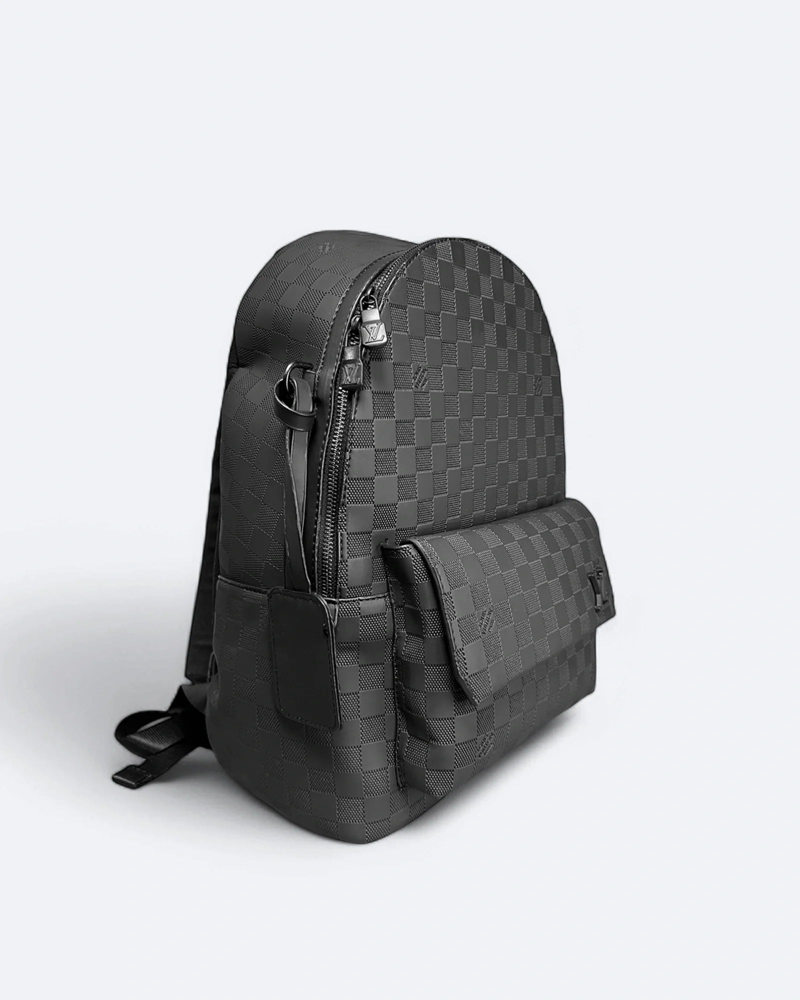 Louis Vuitton - Batoh Takeoff s vyraženým vzorem Damier - černý