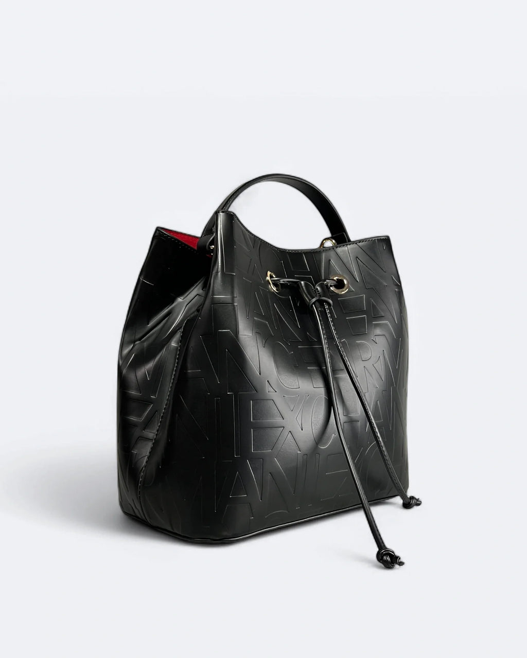 Armani Exchange - Taška s vyraženým logem - Černá