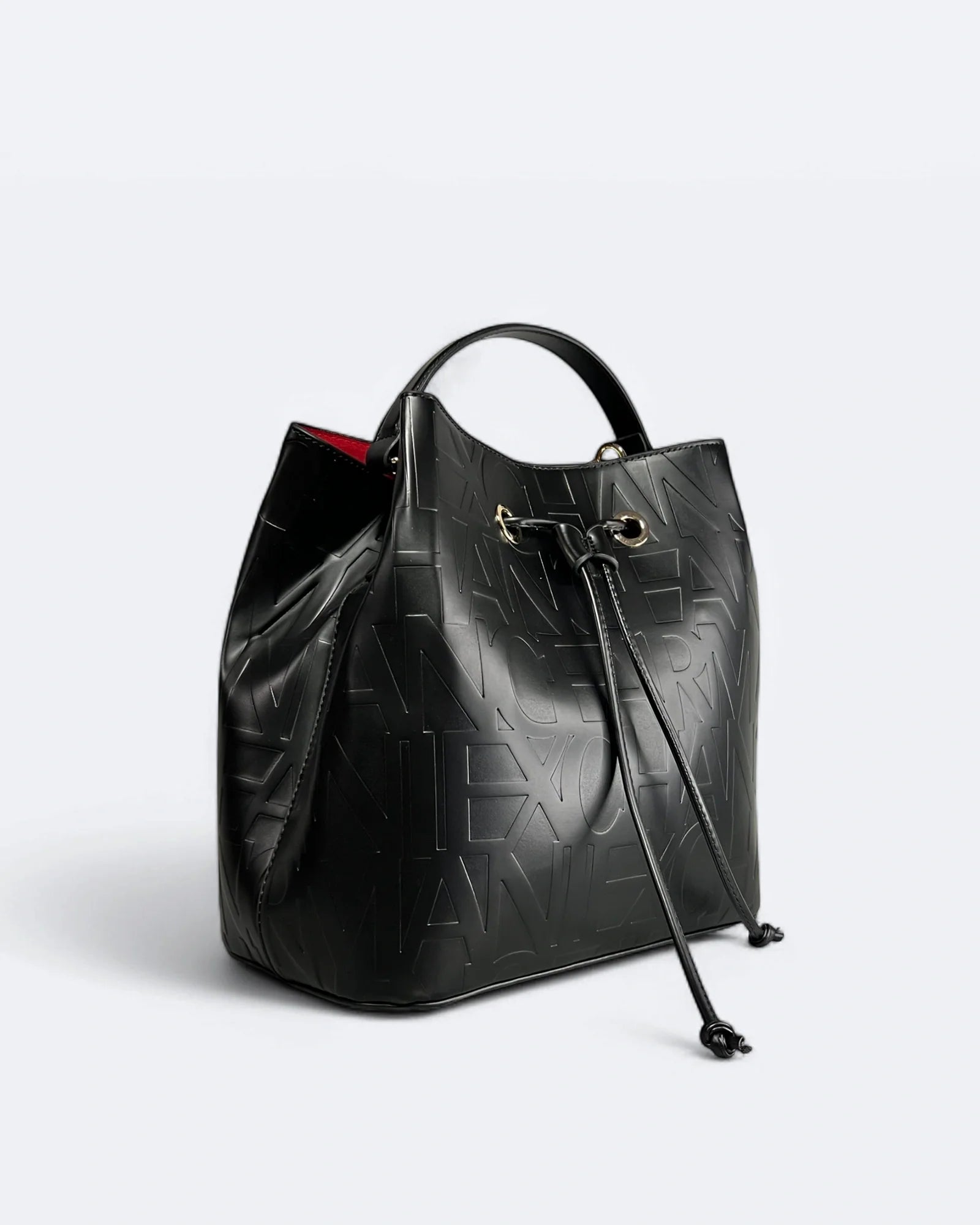 Armani Exchange - Taška s vyraženým logem - Černá