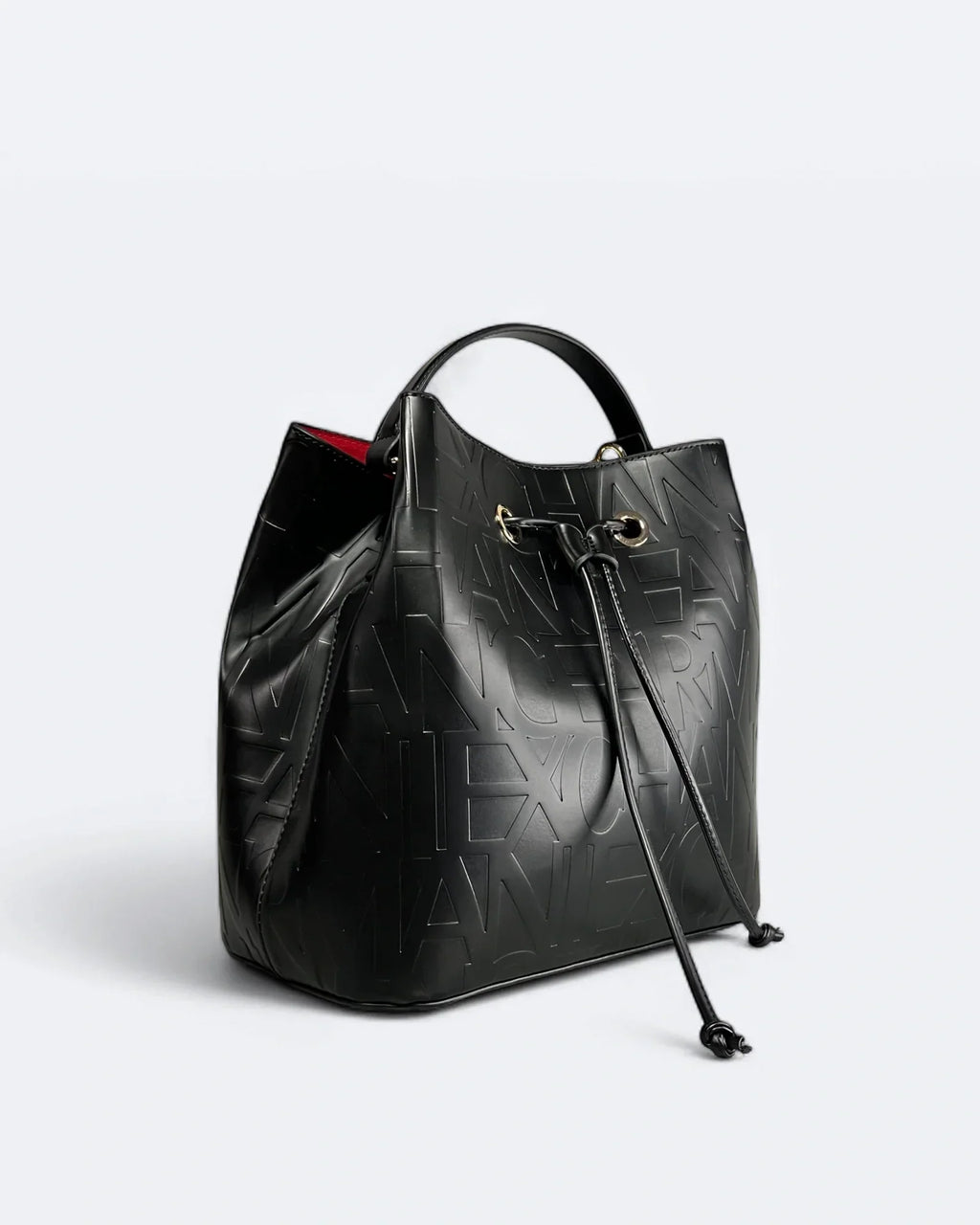 Armani Exchange - Taška s vyraženým logem - Černá