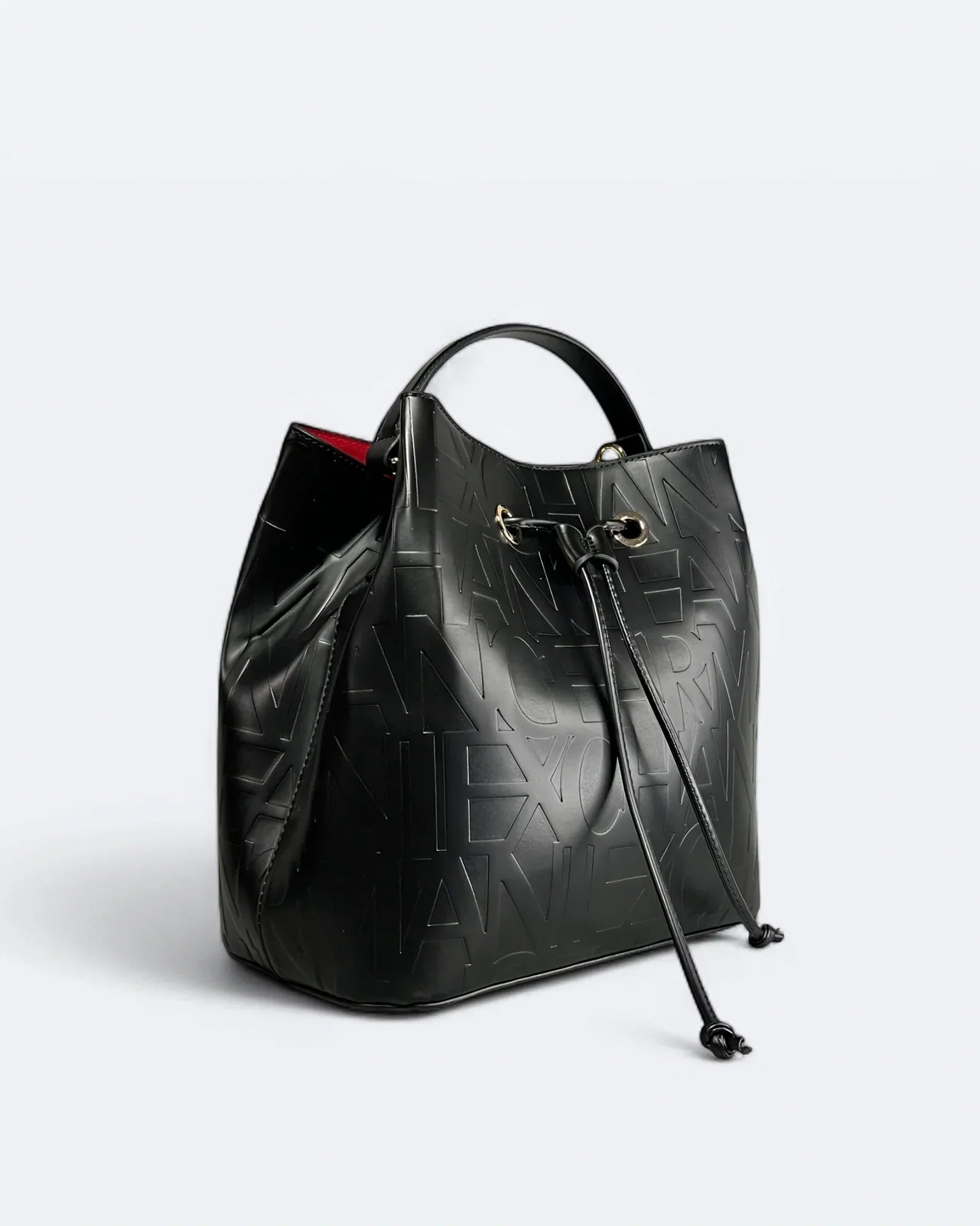 Armani Exchange - Taška s vyraženým logem - Černá