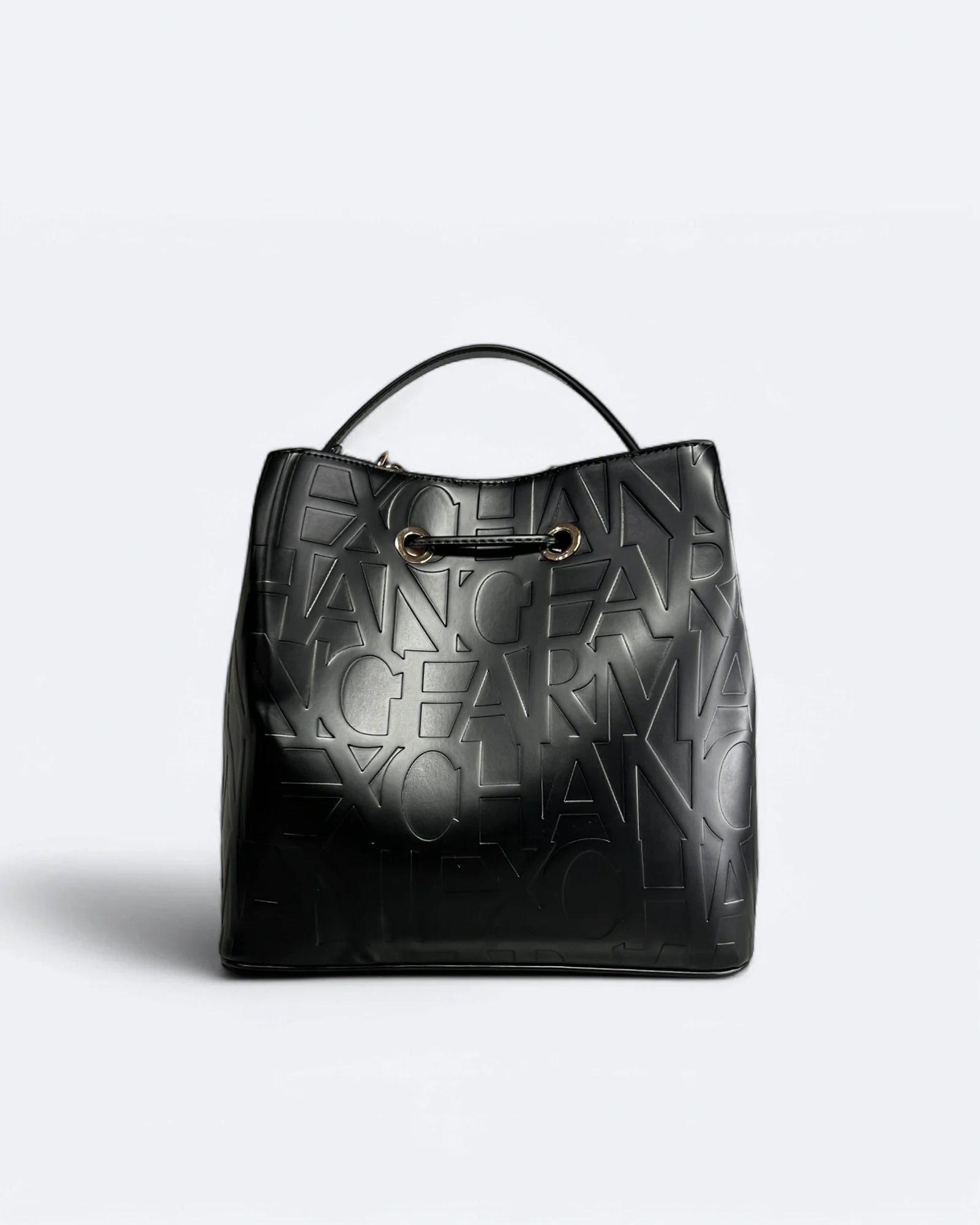 Armani Exchange - Taška s vyraženým logem - Černá