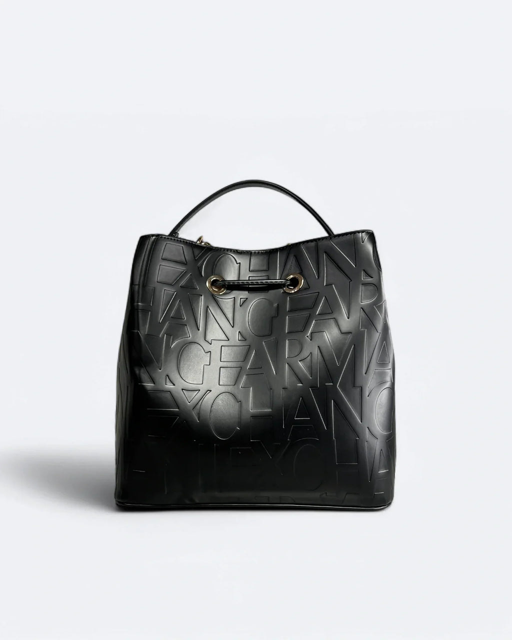 Armani Exchange - Taška s vyraženým logem - Černá