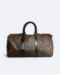Louis Vuitton – Cestovní taška Duffle se vzorem LV – Hnědá