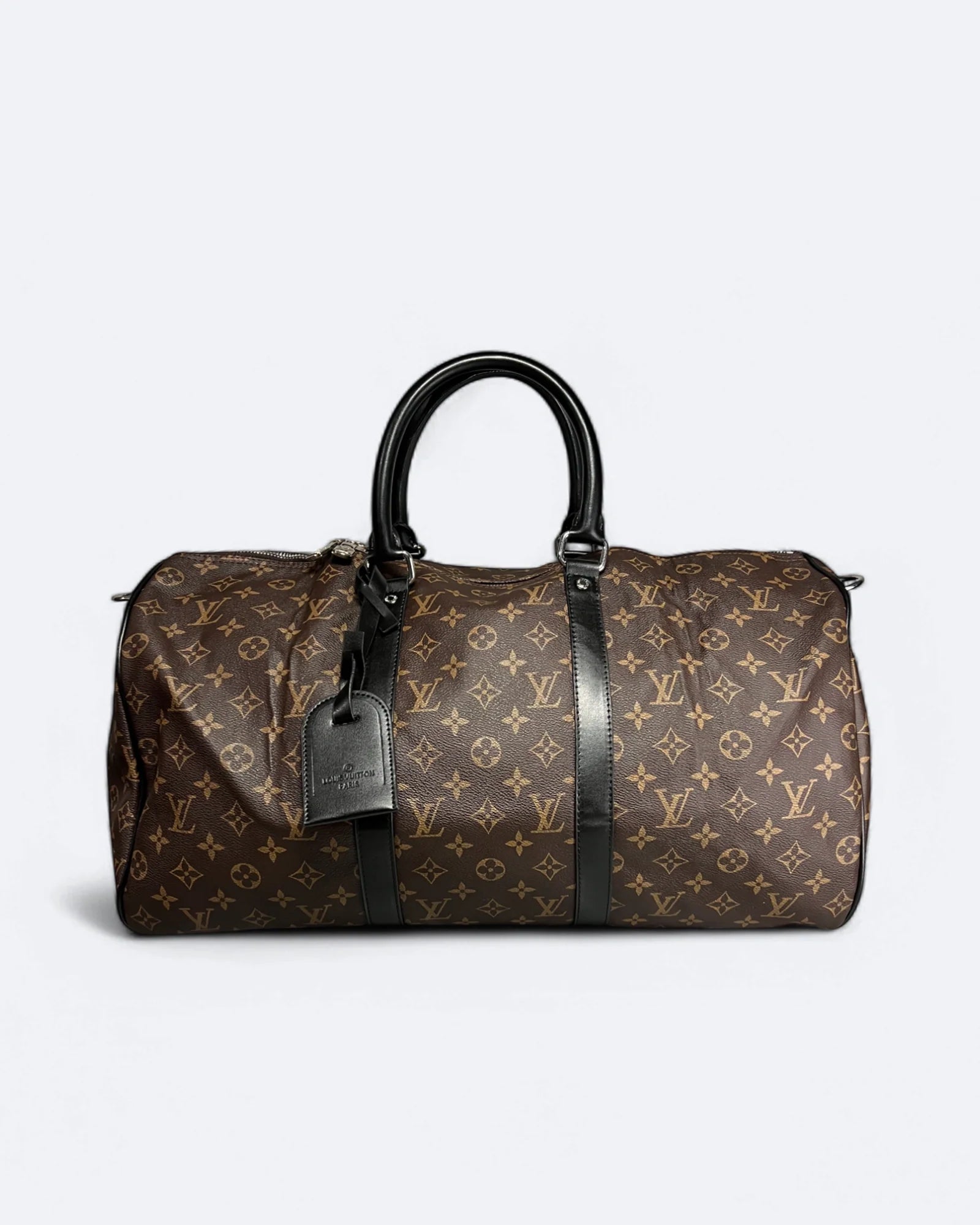 Louis Vuitton – Cestovní taška Duffle se vzorem LV – Hnědá