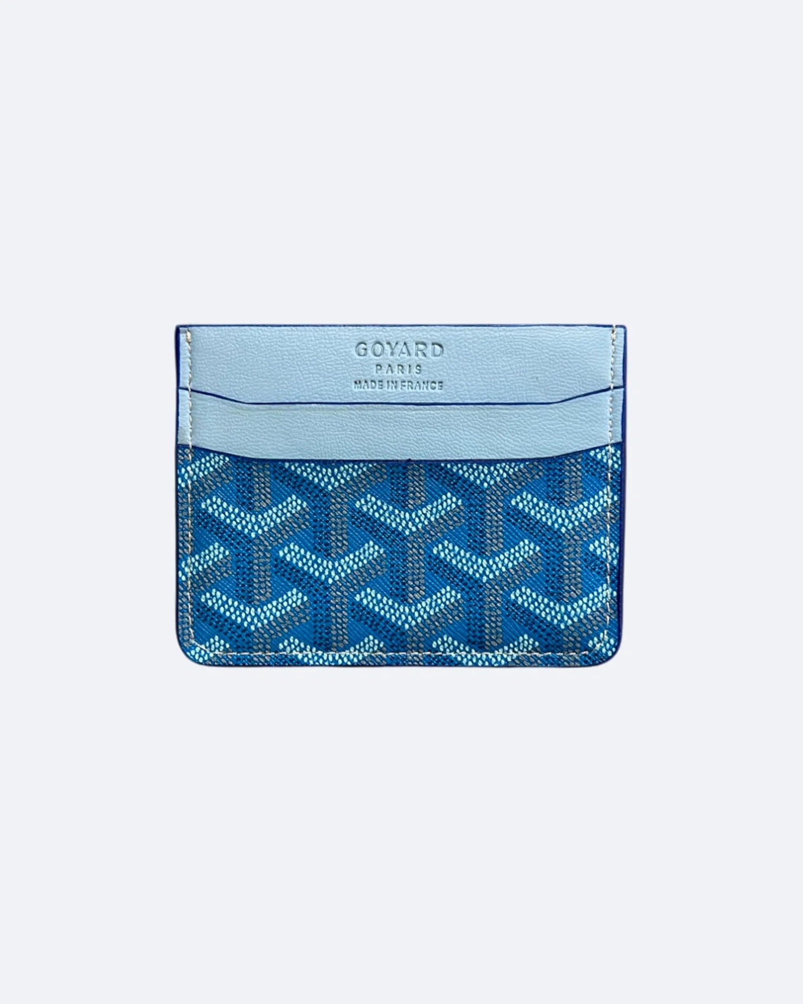 Pouzdro na karty Goyard s motivem – modré
