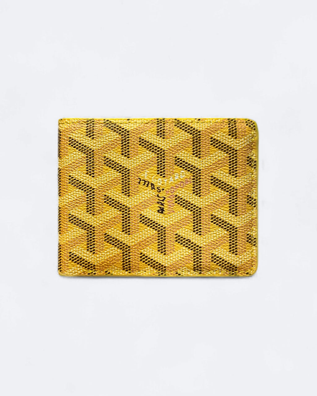 Peněženka Goyard se vzorem - žlutá