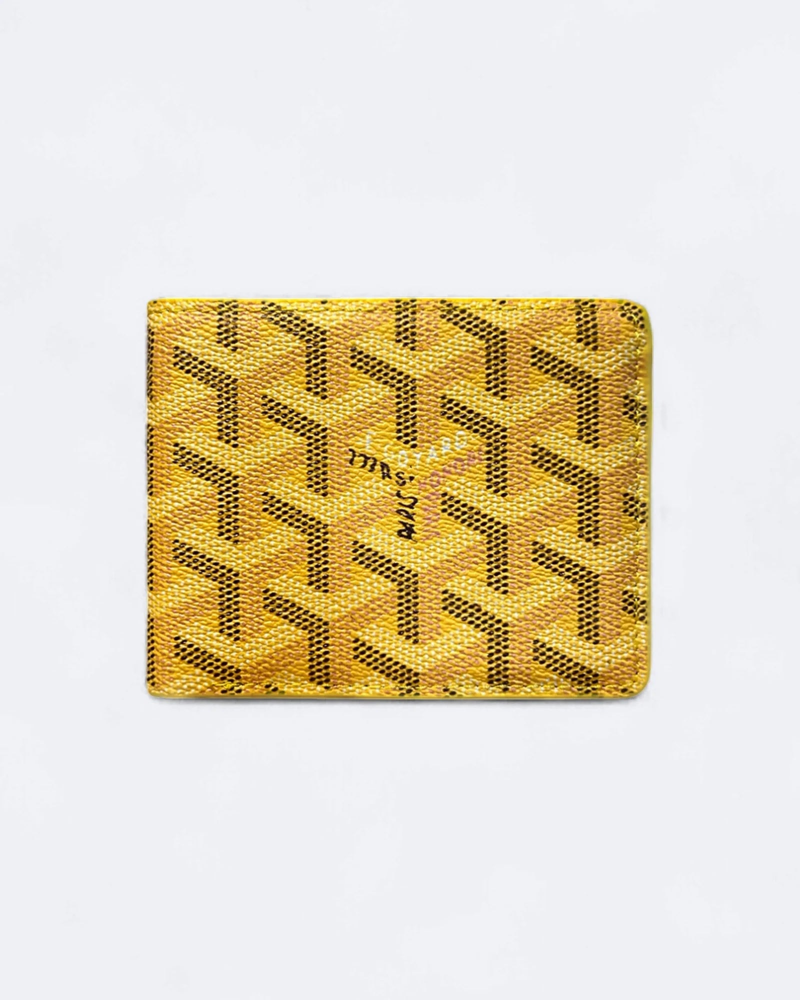 Peněženka Goyard se vzorem - žlutá
