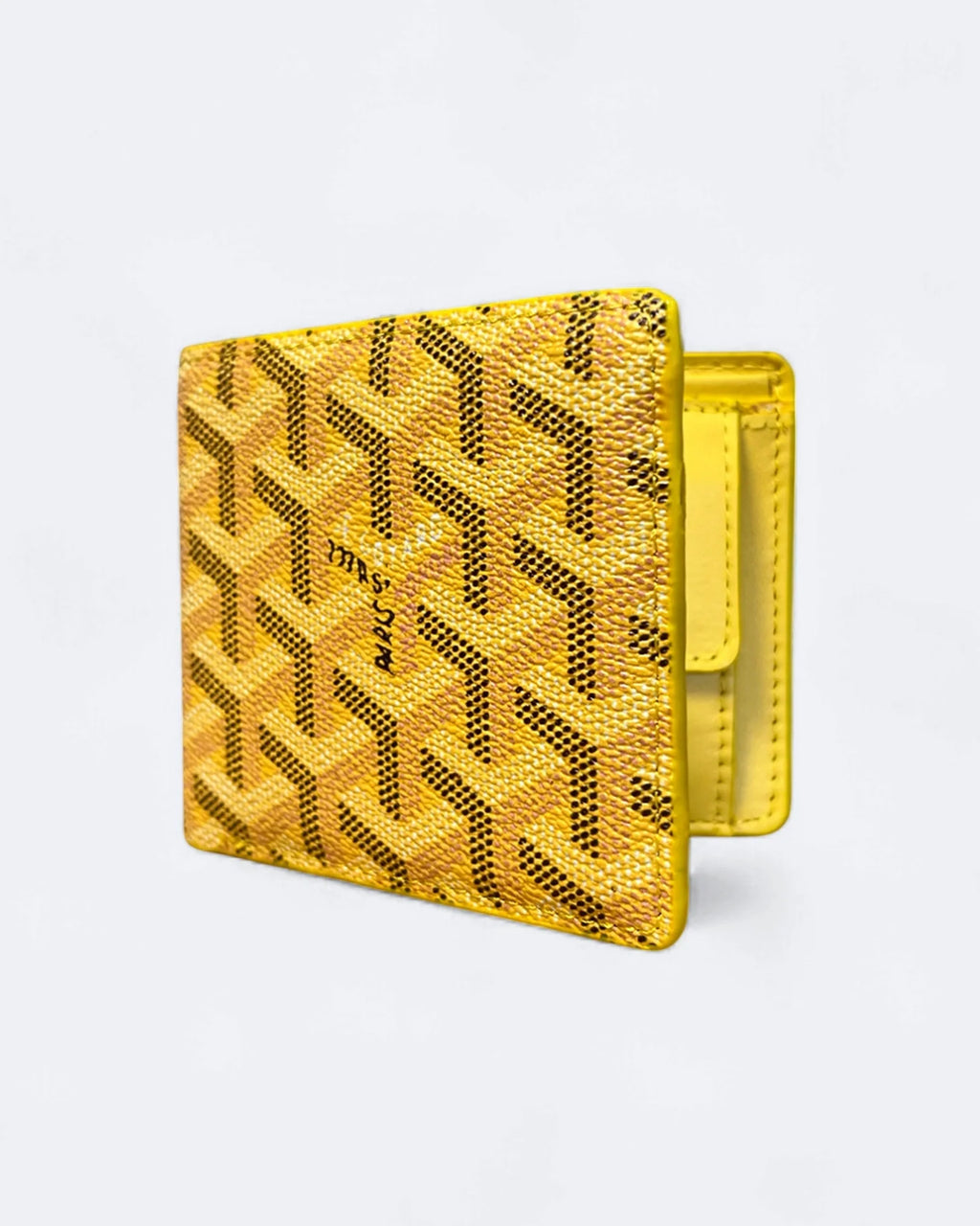 Peněženka Goyard se vzorem - žlutá