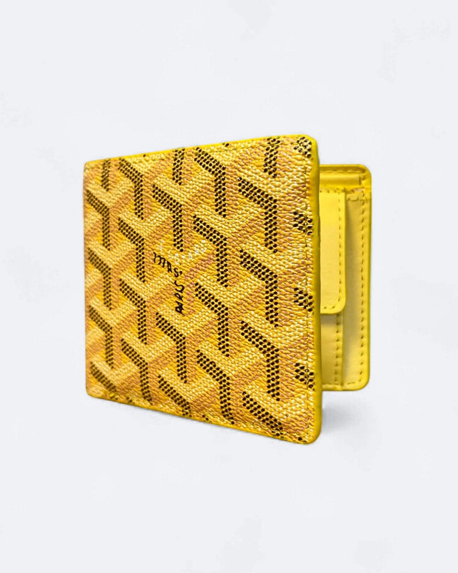 Peněženka Goyard se vzorem - žlutá