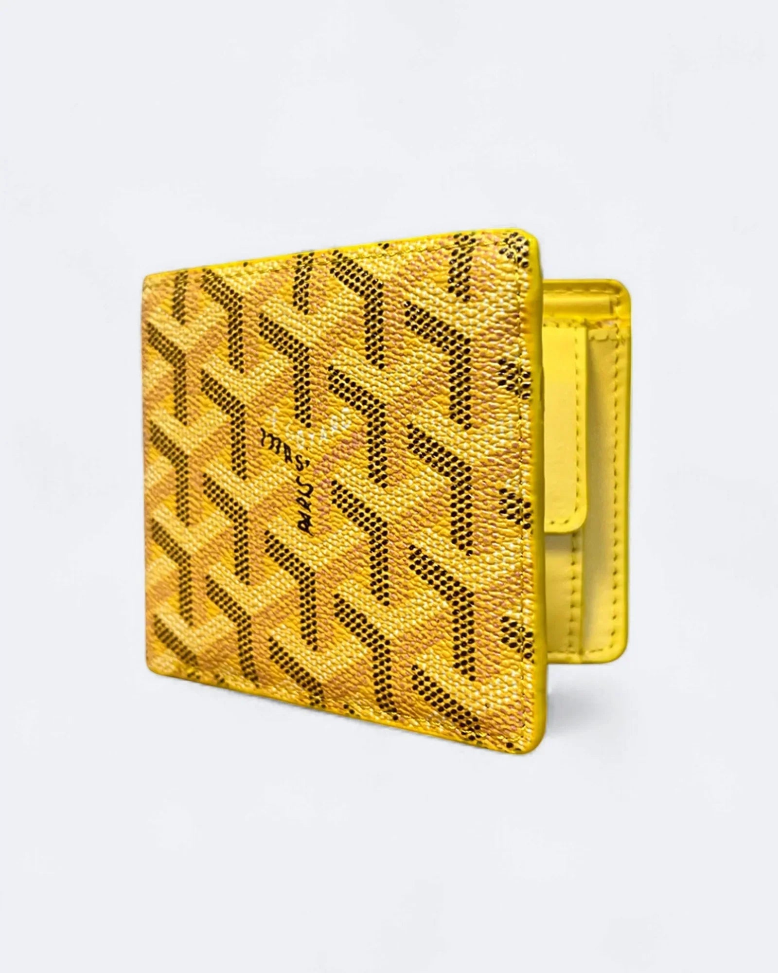 Peněženka Goyard se vzorem - žlutá