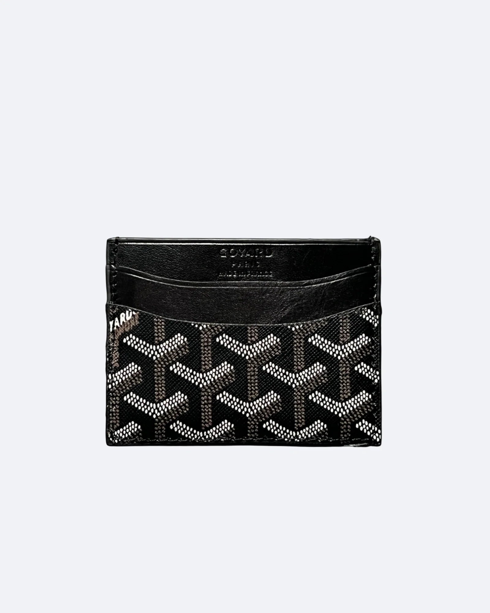 Pouzdro na karty Goyard Pattern - černé