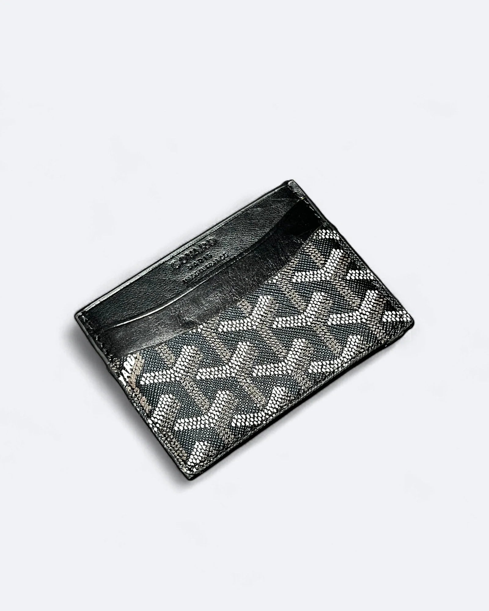 Pouzdro na karty Goyard Pattern - černé