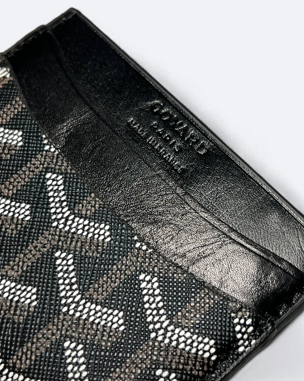 Pouzdro na karty Goyard Pattern - černé