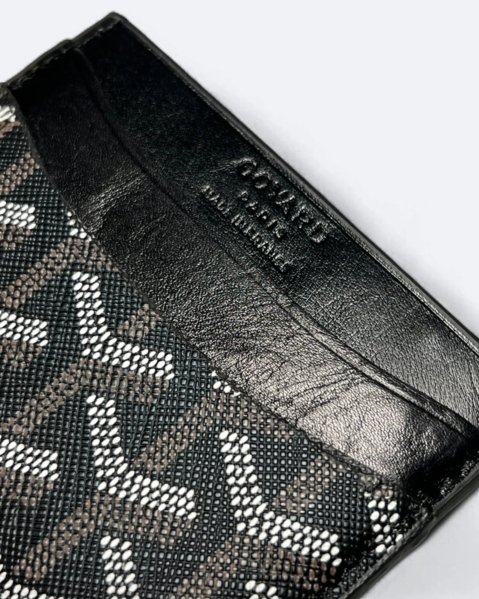 Pouzdro na karty Goyard Pattern - černé