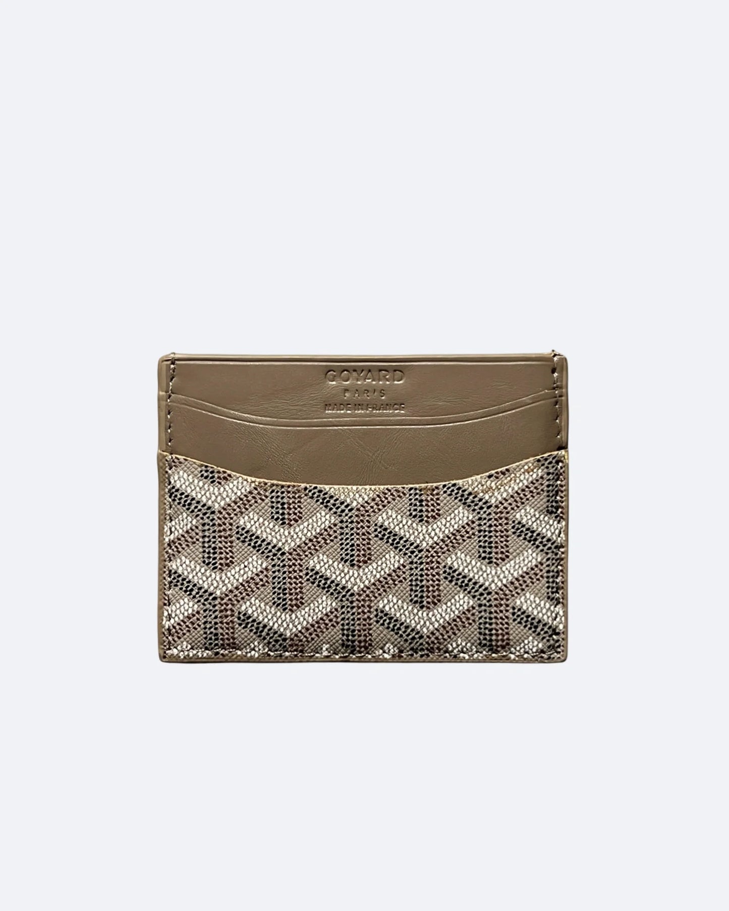 Goyard Pattern Cardholder - Beige