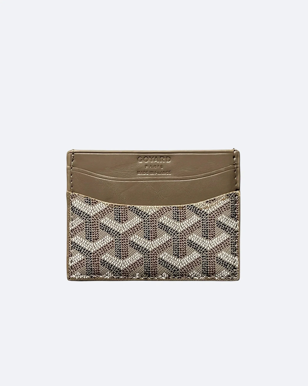 Goyard pouzdro na karty se vzorem – béžové