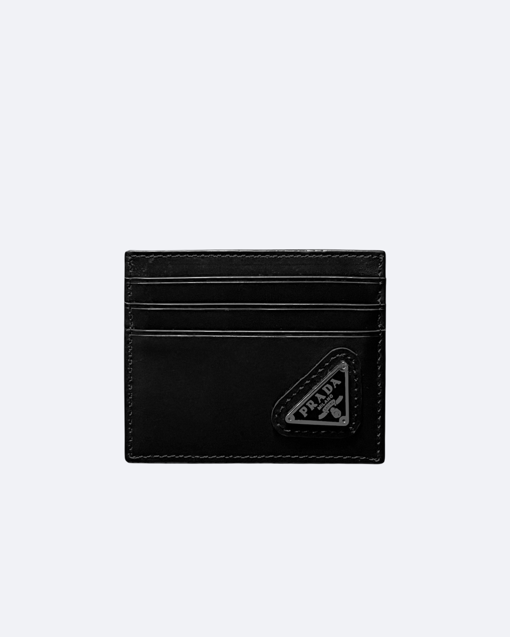 Prada - Pouzdro na karty s logem - černé
