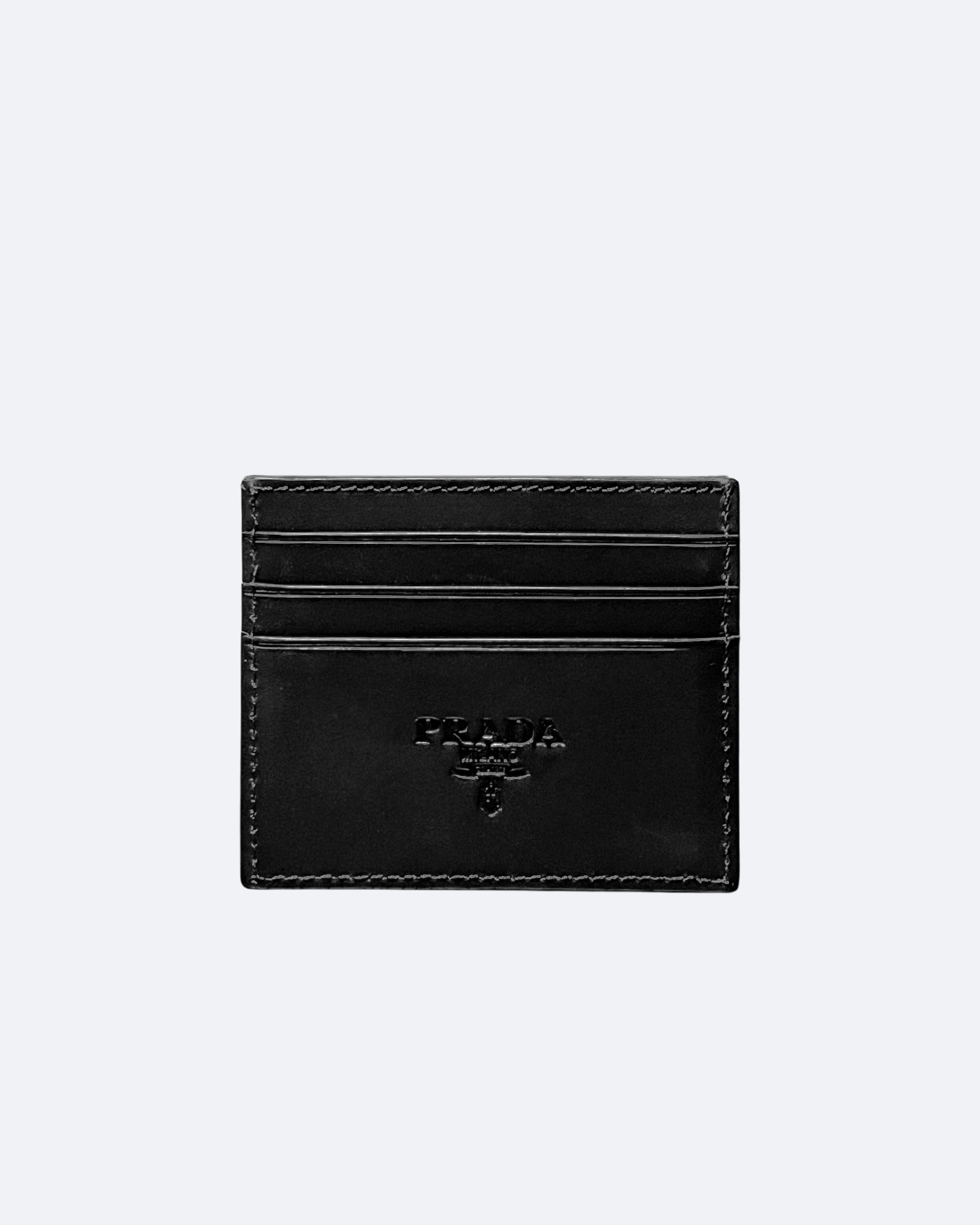 Prada - Pouzdro na karty s logem - černé