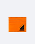 Prada – pouzdro na karty s logem – oranžové