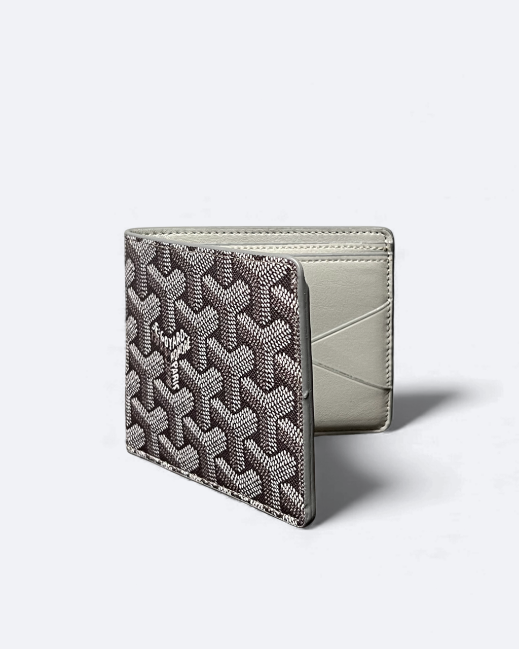 Goyard – vzorovaná peněženka – šedá