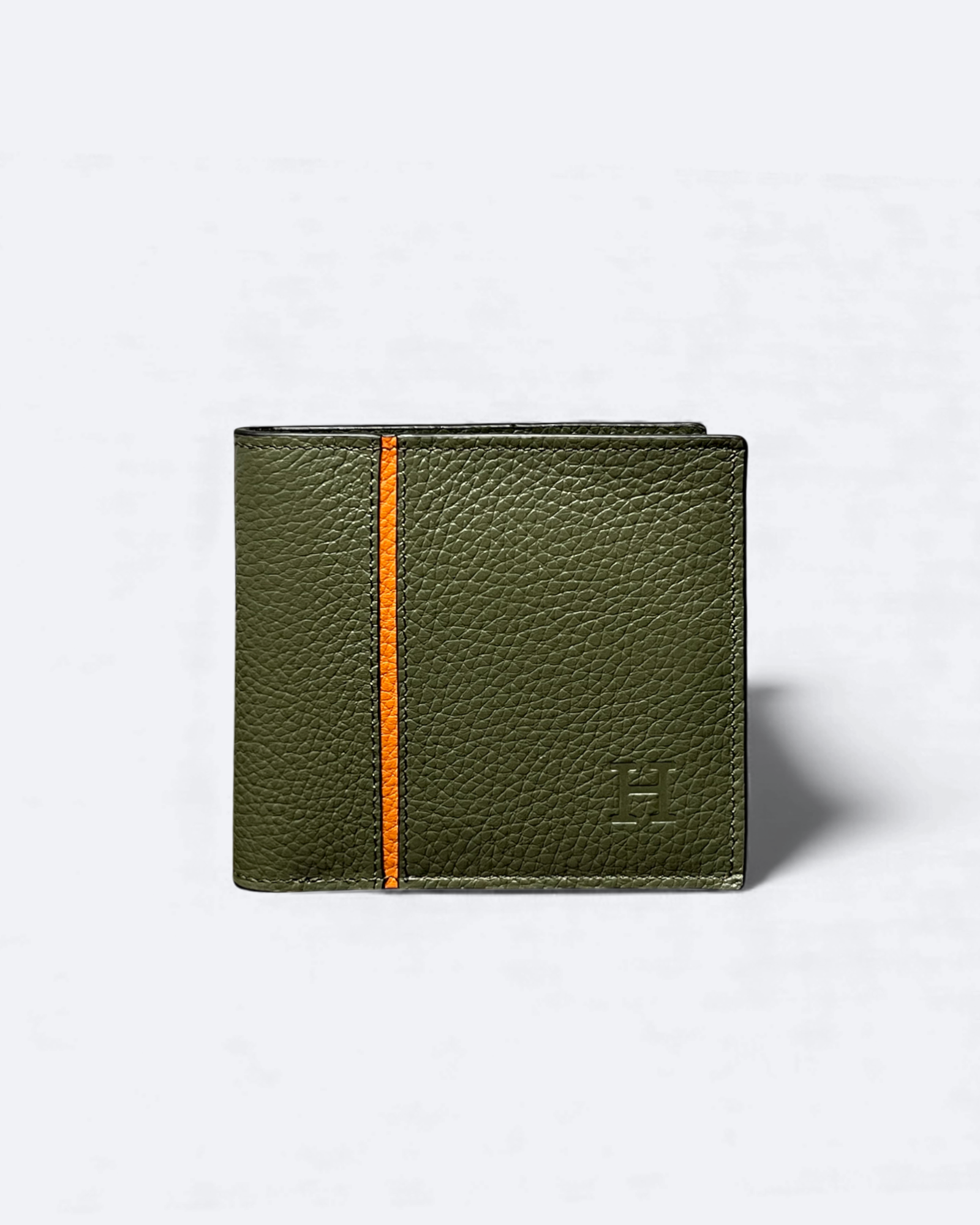 Hermes – peněženka Stripe – tmavě zelená