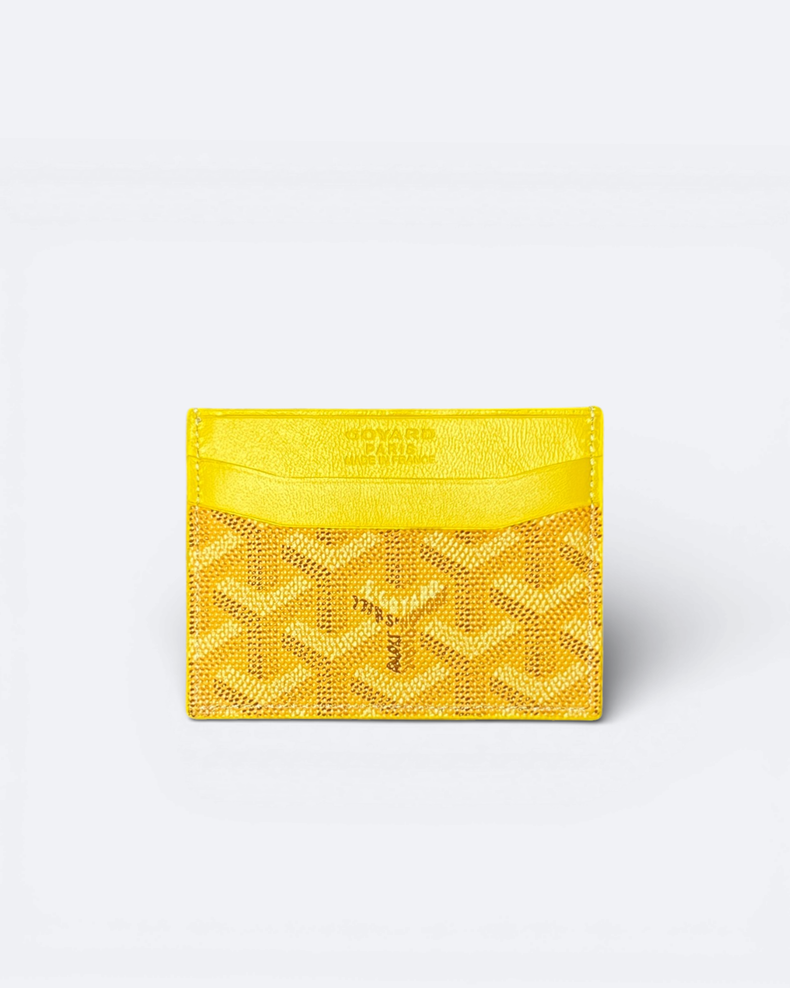 Pouzdro na karty Goyard se vzorem – žluté
