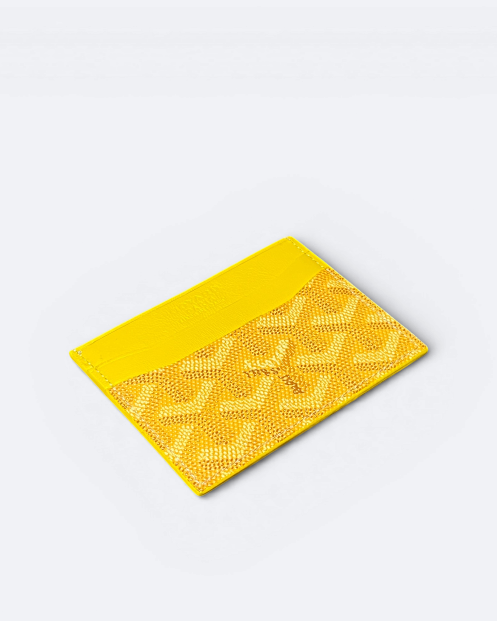 Pouzdro na karty Goyard se vzorem – žluté