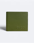Gucci – peněženka s vyraženým logem – olivově zelená