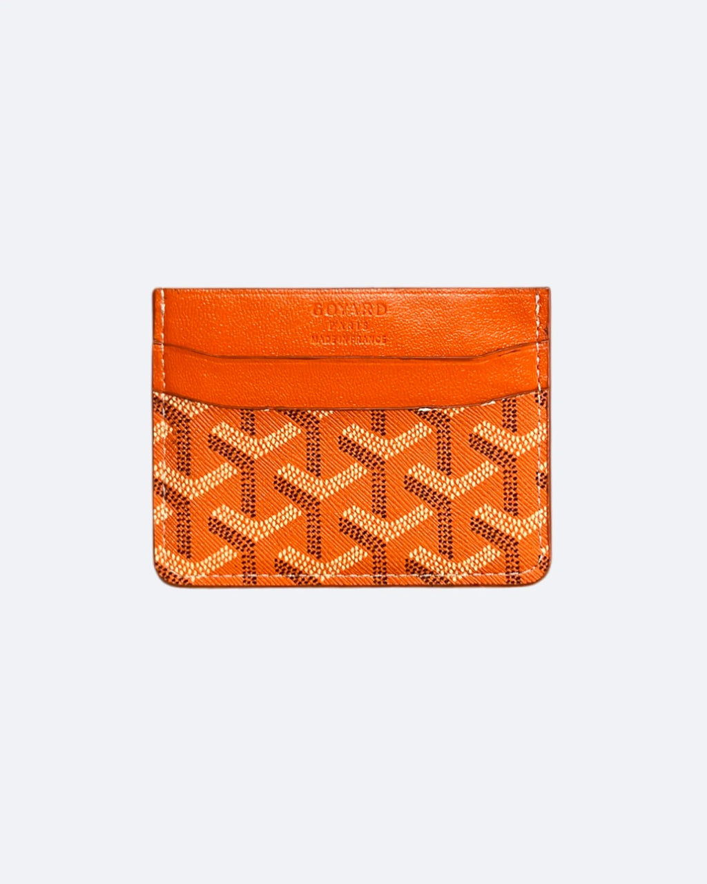 Pouzdro na karty Goyard s motivem - oranžové