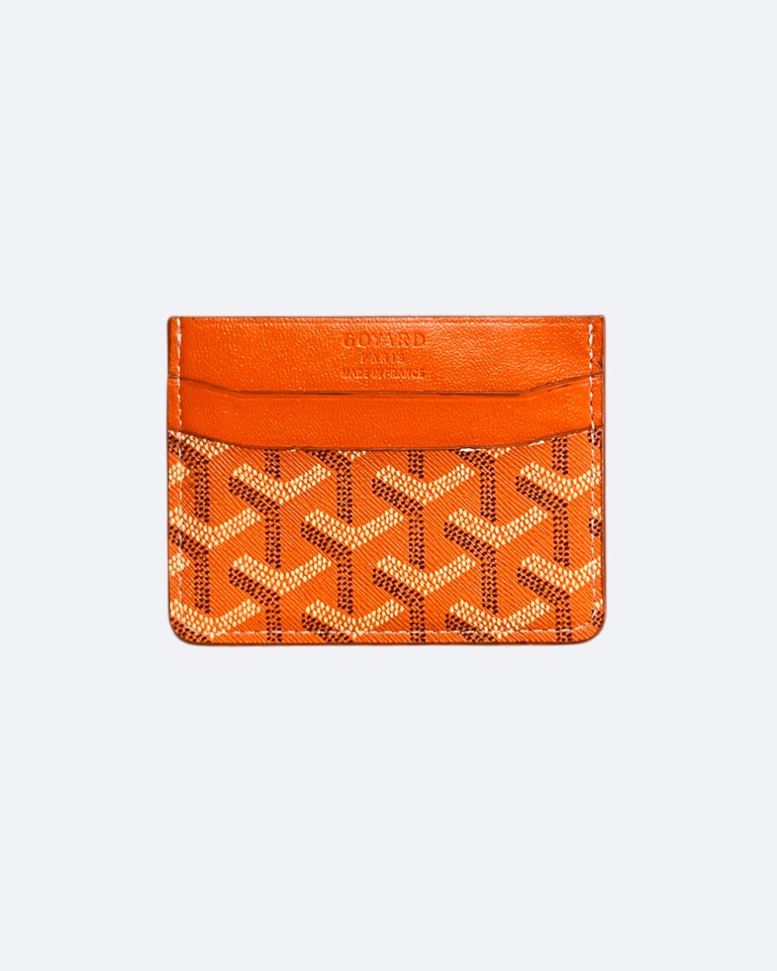 Pouzdro na karty Goyard s motivem - oranžové