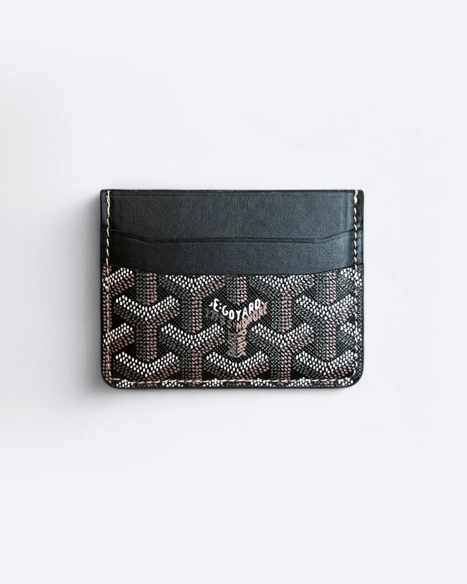 Goyard vzor, pouzdro na karty – hnědé
