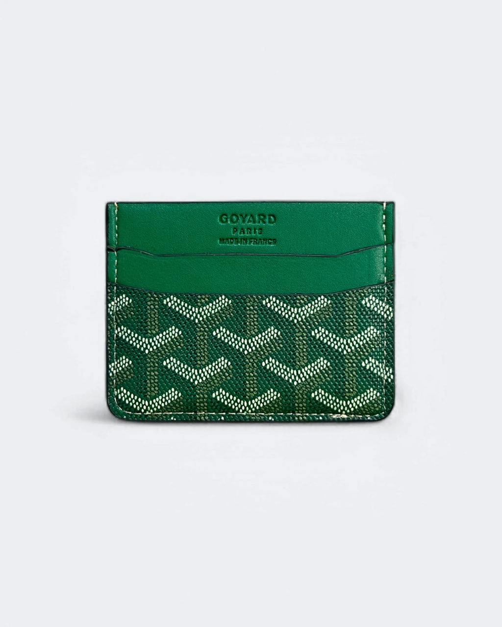 Goyard vzor, pouzdro na karty - zelené