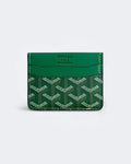 Goyard vzor, pouzdro na karty - zelené