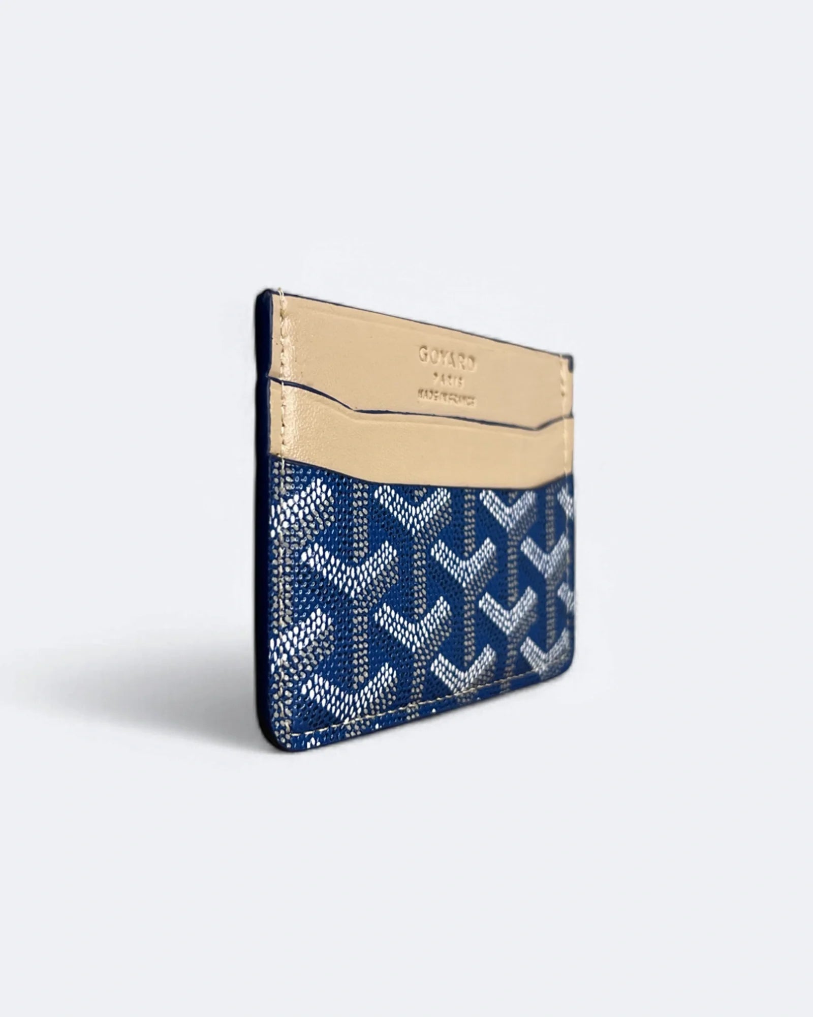 Goyard Cardholder se vzorem – modrá/béžová