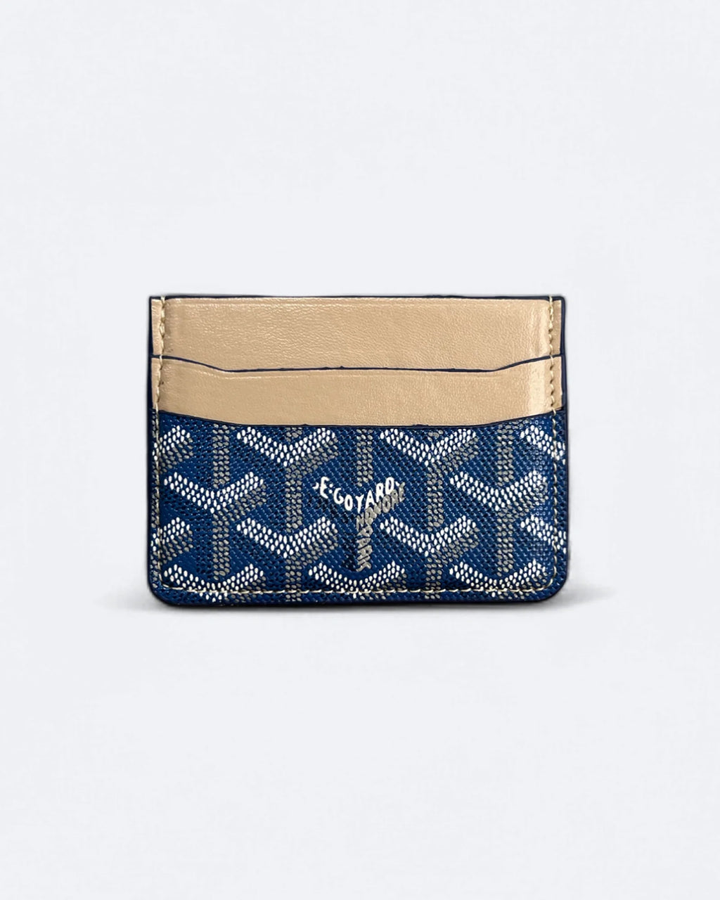 Goyard Cardholder se vzorem – modrá/béžová