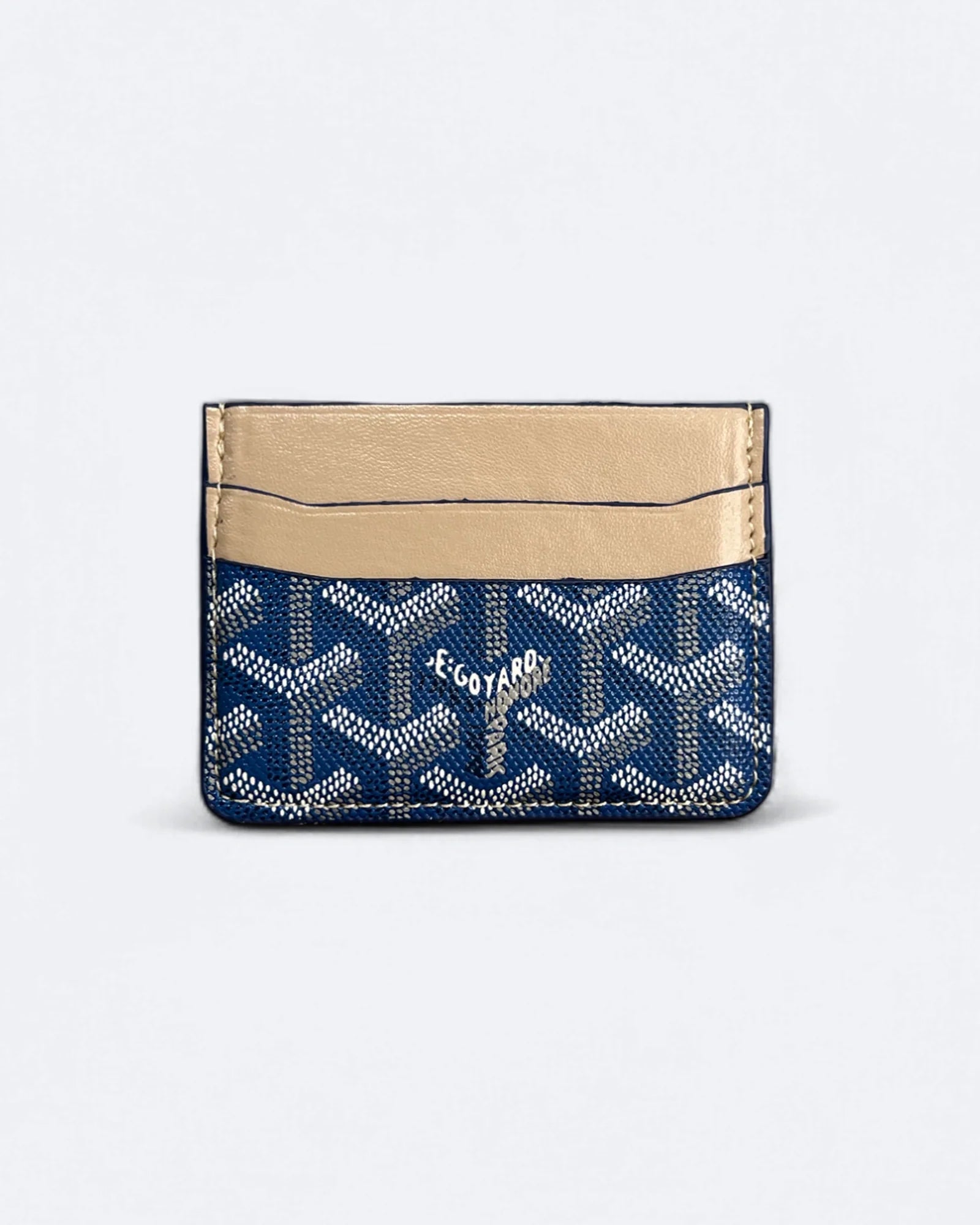 Goyard Cardholder se vzorem – modrá/béžová