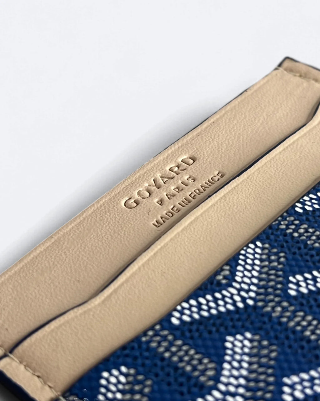 Goyard Cardholder se vzorem – modrá/béžová